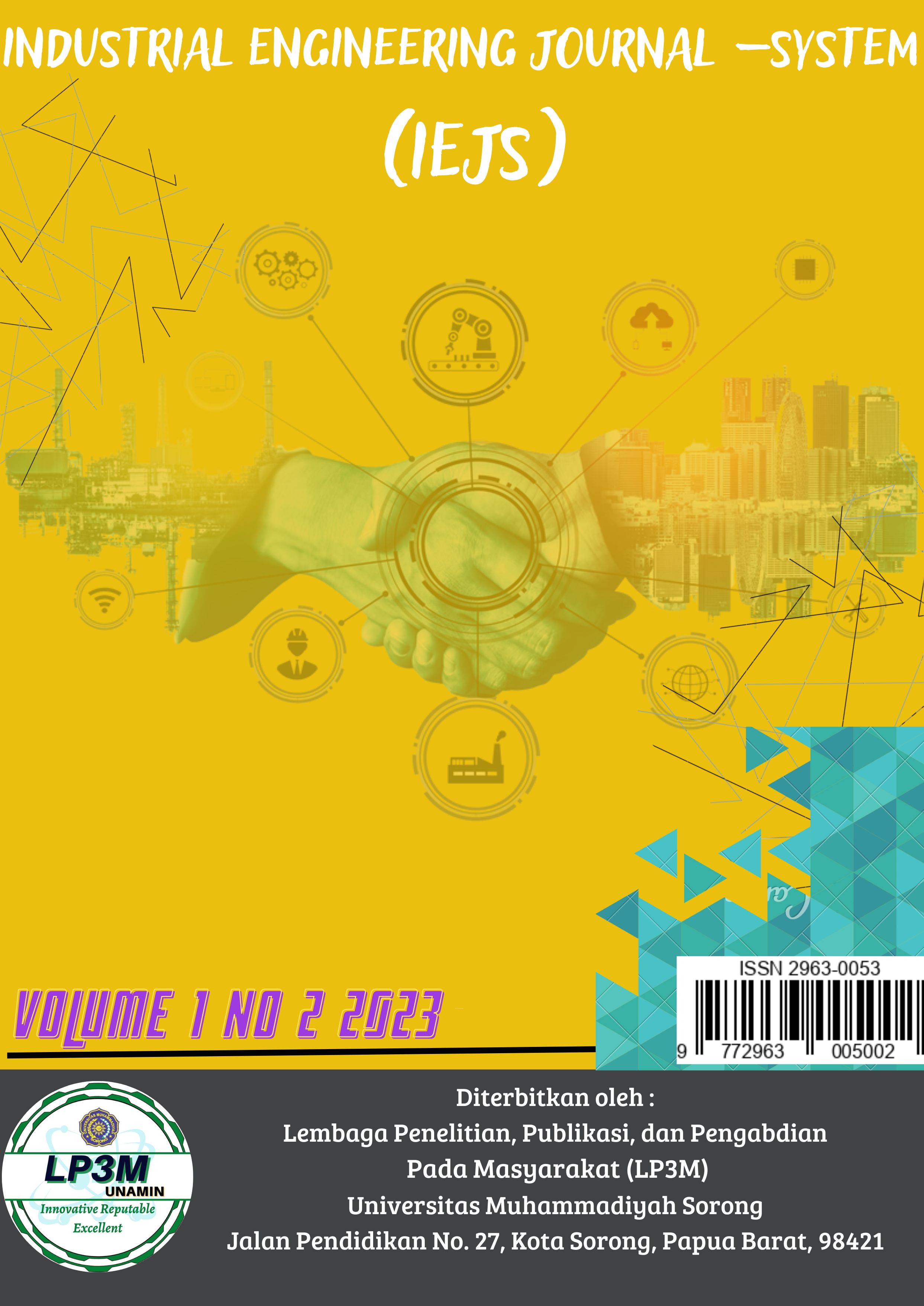 					View Vol. 1 No. 02 (2023): Industrial Engineering Journal – System
				