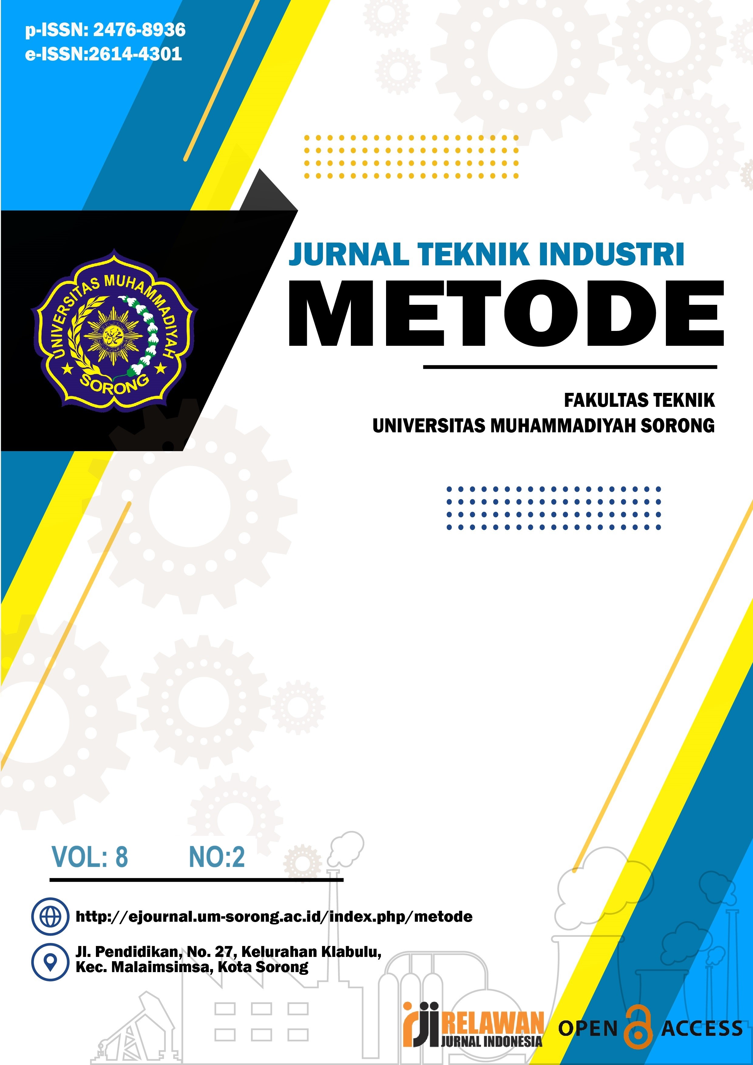 					View Vol. 8 No. 2 (2022): Jurnal Metode
				