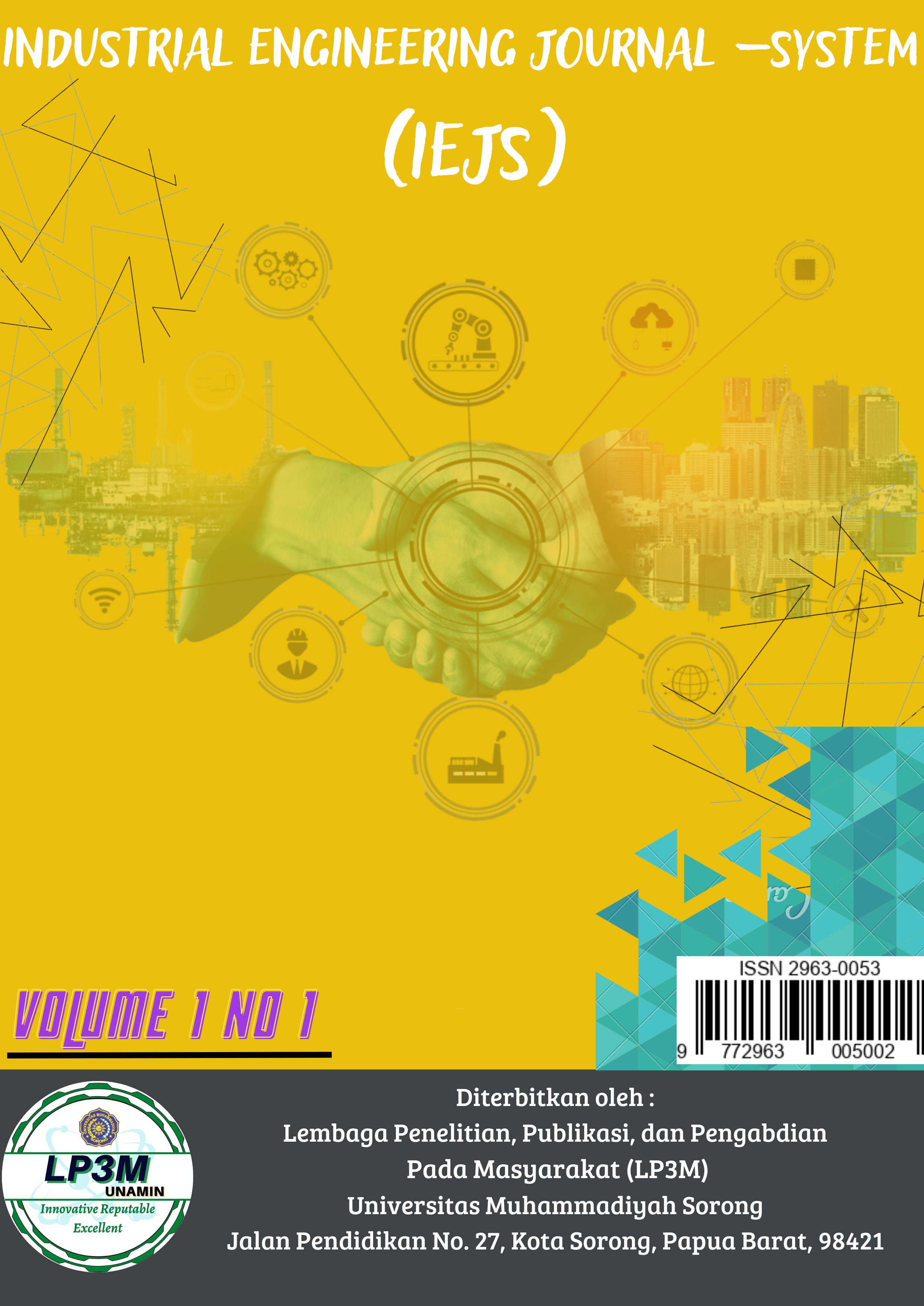 					View Vol. 1 No. 1 (2022): Industrial Engineering Journal – System
				